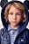 Jaqueta Puffer Infantil Com Orelhas Azul Youccie - Imagem 1