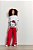 Conjunto De Moletom Hello Kitty Vermelho Authoria - Imagem 3