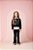 Calca Flare Infantil Com Strass Preto Momi - Imagem 1