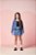 Shorts Saia Jeans Infantil Com Lacos Momi - Imagem 5