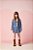 Shorts Saia Jeans Infantil Com Lacos Momi - Imagem 7