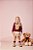 Shorts Saia Infantil Em Sarja Bege Momi - Imagem 1