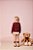 Shorts Saia Infantil Em Sarja Bege Momi - Imagem 2