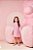 Vestido Infantil Tweed Com Gola Rosa/off Momi - Imagem 1