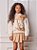 Casaco Infantil Minnie Com Strass Bege Anime - Imagem 1