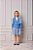 Casaco De Tricot Infantil Azul Denim Anime - Imagem 1