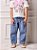 Calca Barrel Infantil Jeans Anime - Imagem 1