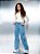 Calca Wide Jeans Claro Cargo Jeans Authoria - Imagem 2