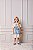 Vestido Infantil Malha Elsa Frozen Anime - Imagem 1