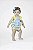 Maio Baby Zoe Babados Quadriculado Azul Siri - Imagem 3