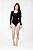 Body Fernanda M/l Preto Com Bojo Siri - Imagem 2
