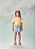 Shorts Saia Infantil Com Lapelas Jeans Anime - Imagem 2