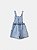 Jardineira Jeans Bordado Flor Anime - Imagem 3