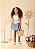 Shorts Saia Infantil Jeans Com Bolso Jeans - Imagem 1