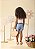 Shorts Saia Infantil Jeans Com Bolso Jeans - Imagem 2