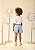 Shorts Saia Infantil Jeans Bordado Momi - Imagem 3