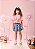 Saia Jeans Infantil Pregas Com Pingente Momi - Imagem 1
