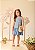 Vestido Infantil Jeans Bordado Momi - Imagem 1