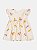 Vestido Bebe Bordado Flor  Bege Momi - Imagem 3