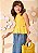 Regata Infantil De Tricot Amarelo Momi - Imagem 1