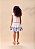 Conjunto Infantil Branco Barra Flores Anime - Imagem 3