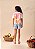 Blusa Infantil Minnie Com Laranjas Strass Anime - Imagem 1
