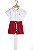 Conjunto Body Camisa E Bermuda Bebe Nini Bambine - Imagem 1