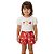 Conjunto Infantil Flores Com Shorts Jaca Lele - Imagem 1