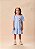 Vestido Infantil Patch Morango Azul Anime - Imagem 1