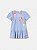 Vestido Infantil Patch Morango Azul Anime - Imagem 3