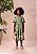 Vestido Infantil Verde Azeitona Anime - Imagem 2