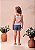 Blusa Infantil Trico Morangos Anime - Imagem 3