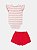 Conjunto Bebe Body Listrinhas Cereja Momi - Imagem 2