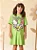 Vestido Infantil Hello Kitty E Friends Verde Momi - Imagem 1