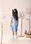 Vestido Infantil Pooh Azul Frances - Imagem 3