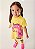 Vestido Infantil Dinossaura Rosa Bimbi - Imagem 1