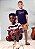 Conjunto Infantil Camiseta Listrada Youccie - Imagem 1