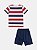 Conjunto Infantil Camiseta Listrada Youccie - Imagem 4