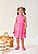 Vestido Infantil Rosa Poas Compose Bimbi - Imagem 1