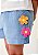 Shorts Infantil Jeans Flores Aplicadas Bimbi - Imagem 1