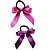 Laço de Cabelo Virginia Parzinho Rosa e Roxo Feito no Cetim e xuxinha - Imagem 6