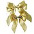 Laço de Cabelo Virginia Dourado Mãe e Filha 2 Laços Cetim - Imagem 5