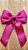 Laço de Cabelo Virginia Médio Pink Adulto Infantil Moda Bico de Pato - Imagem 1