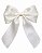 Laço de Cabelo Virginia Médio Off White Pérola Cetim - Imagem 3