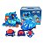 Patins Inline Roller Infantil Ajustável 30-33 + Kit de Proteção Azul Unitoys - Imagem 1