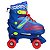 Patins Roller Infantil Quad Ajustável 34-37 + Kit de Proteção Azul Unitoys - Imagem 2