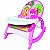 Cadeira de Descanso Musical para Bebê Snack Rosa - Imagem 1