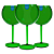 12 Taças de Gin ELEGANCE 600ml Verde Translúcido - Imagem 2