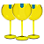 12 Taças de Gin ELEGANCE 600ml Amarelo Translúcido - Imagem 2