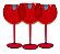 12 Taças de Gin ELEGANCE 600ml Vermelho Translúcido - Imagem 2